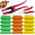 100Pcs Cow Ear Tag/Ear Tag Plier/Unloading Plier Copper Head With Number No.1-100  TPU Ear Tag Label Digital Sign Cow Sheep