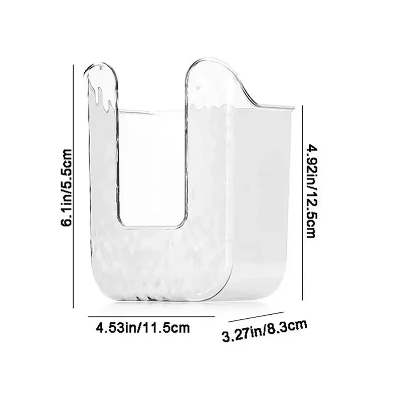 Effortless Access Wall-Mount Tissue Box - Durable & Stylish Bathroom Essential