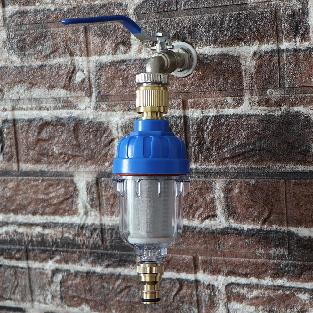1/2" 40μm Prefilter 16mm Pacifier Garden Taps Faucet Filter Quick Connector 316 Stainless Steel Screen Irrigation Hose Adapter