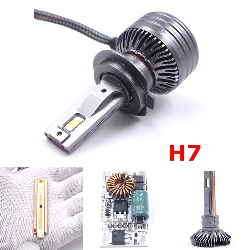 X5 100W H7 Car LED Headlight Bulb Fog Light Canbus 6000k K5C H1 H4 H7 H11 9005 9006 Auto LED Headlamp H11 Led Lights for Car