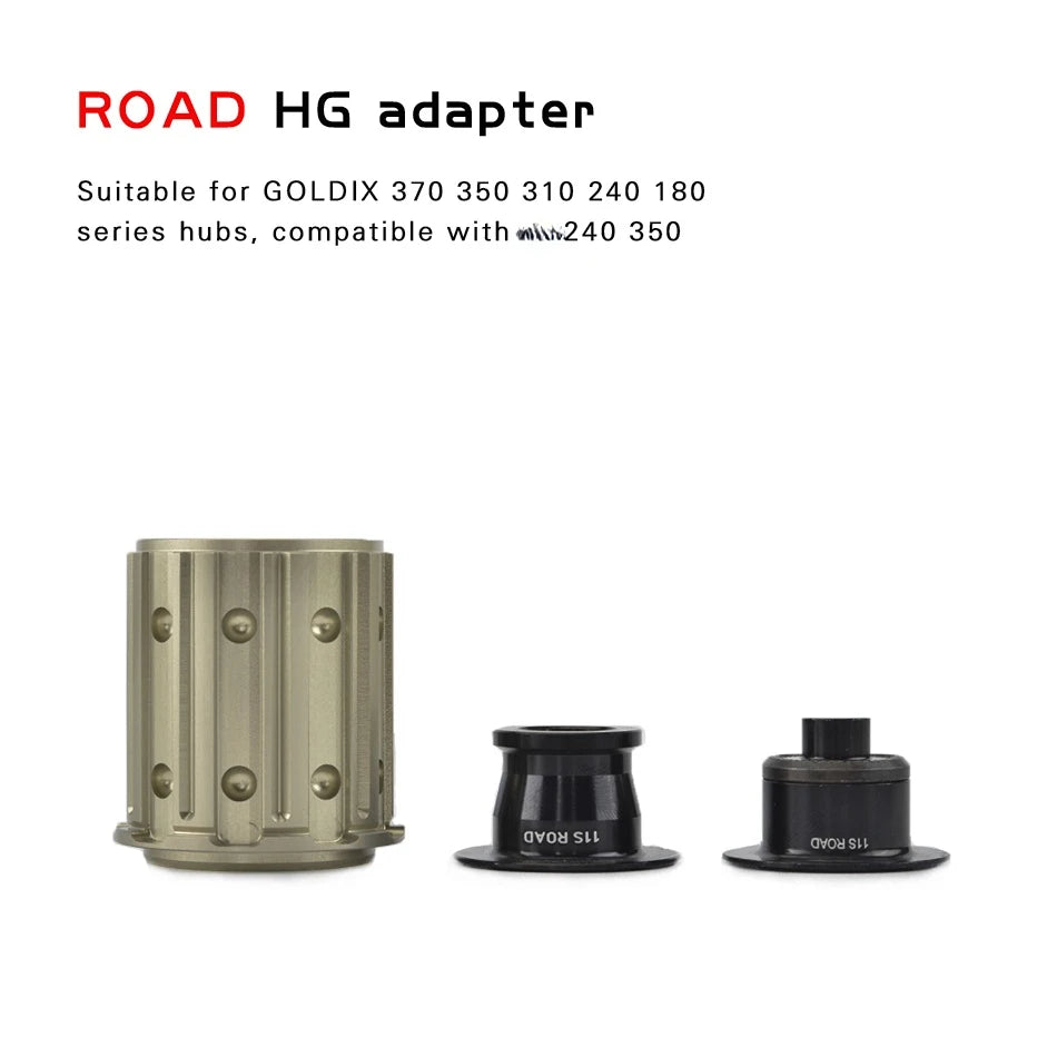 Free Shipping GOLDIX Mountain Road Gravel Bike Hub Adapter for M370 310 180 Series for SHIMANOSRAM 11S 12S/180 350 240 Adapter