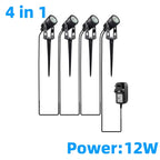 Led Garden Lights Outdoor Lawn Lamp Safety Low Voltage Street Lights IP65 Waterproof 2/4/6/12 in 1 Landscape Lighting Warm White