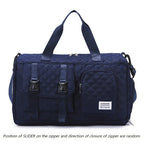 Durable Nylon Travel Duffle Bag, Portable Sports Gym Bag for Overnight Trips Shoulder Duffel Training Bag, Spacious Argyle