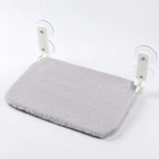 Assembly Free Folding Cat Hammock Plush Mesh Cat Window Wall Jumping Platform Double Suction Cup Cat Hammock