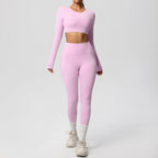 Hamidou Women's 2pc Yoga Set with Built-In Bra Top & Pocket Leggings, S-XL