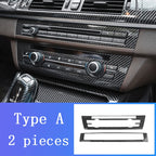 LHD For BMW 5 Series F10 F11 carbon fiber central armrest box cover storage box gear position panel decoration cover auto parts
