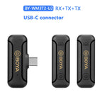 BOYA BY-WM3T2 Professional Wireless Lavalier Lapel Microphone Portable Audio Video Recording for iphone Android Live Broadcast