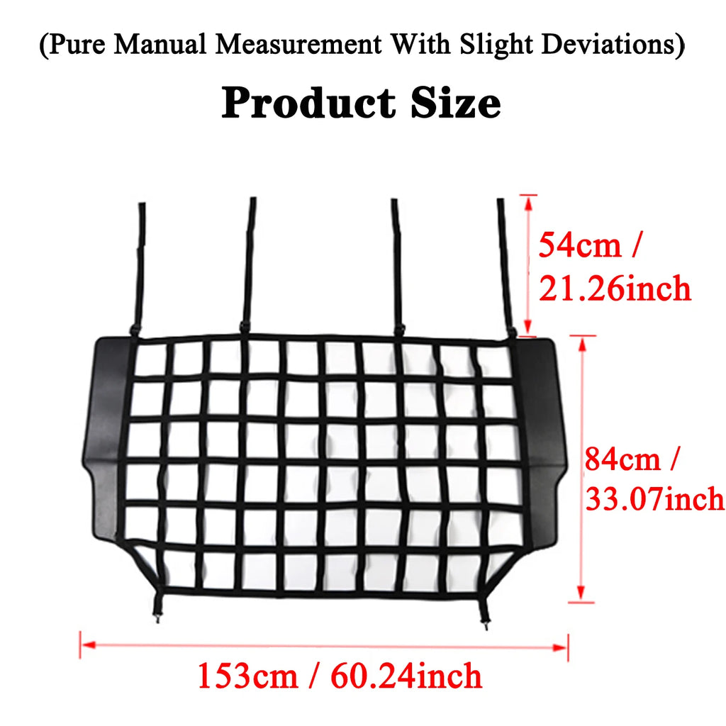 Car Dog Barrier Protector Divider Pet Net Trunk Safety Mesh for Jeep Wrangler JK JL Gladiator JT 2007-2025 Interior Accessories