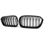 Front Bumper Racing Radiator Mesh Grill For BMW 1 Series F20 F21 Facelift 2015-2019 Year Gloss Matte Black M Color Carbon Print