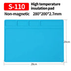 ESD Insulation Heat-resistant Repair Silicone Pad for Parts and Tool Storage Welding BGA Soldering Station Repair Work Pad Tool