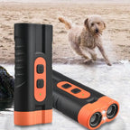 Rechargeable Ultrasonic Pet Dog Repeller Remote Control with LED Flashlight Dog Training Repellents Anti Barking Professional