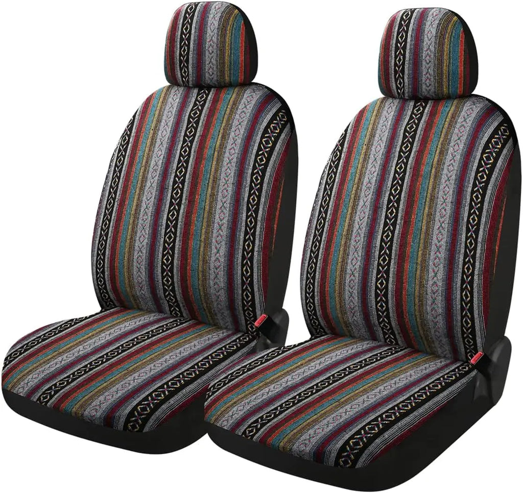 Multi-Color Baja Saddle Blanket Weave Universal Car Seat Cover