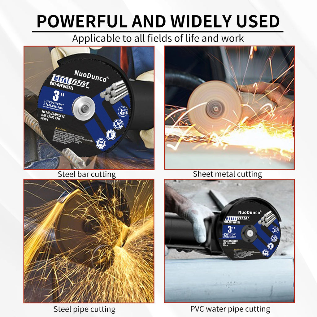 76mm Metal Cutting Disc for Angle Grinder 9.5mm Bore Cut off Wheel Stainless Steel Sanding Grinding Saw Blade for Metal