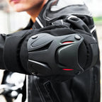 Motorcycle Knee and Elbow Pads Set, Shock Absorbing Warm Protective Guards, 1 Pair