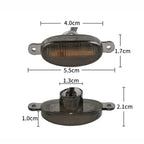 Universal Car Front LED Grille Light Smoked Amber White 12LED Grill Light Eagle Eye Lamp For Off Road Trunk SUV Ford Toyota 12V