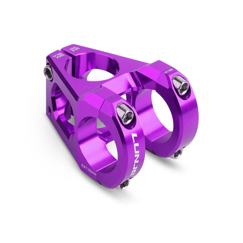 Mountain Bike Power Stem 35 45MM CNC Short Handlebar Bridge Aluminum Alloy 0 Degrees Hollow Road Bike Power 31.8 Mtb Stem