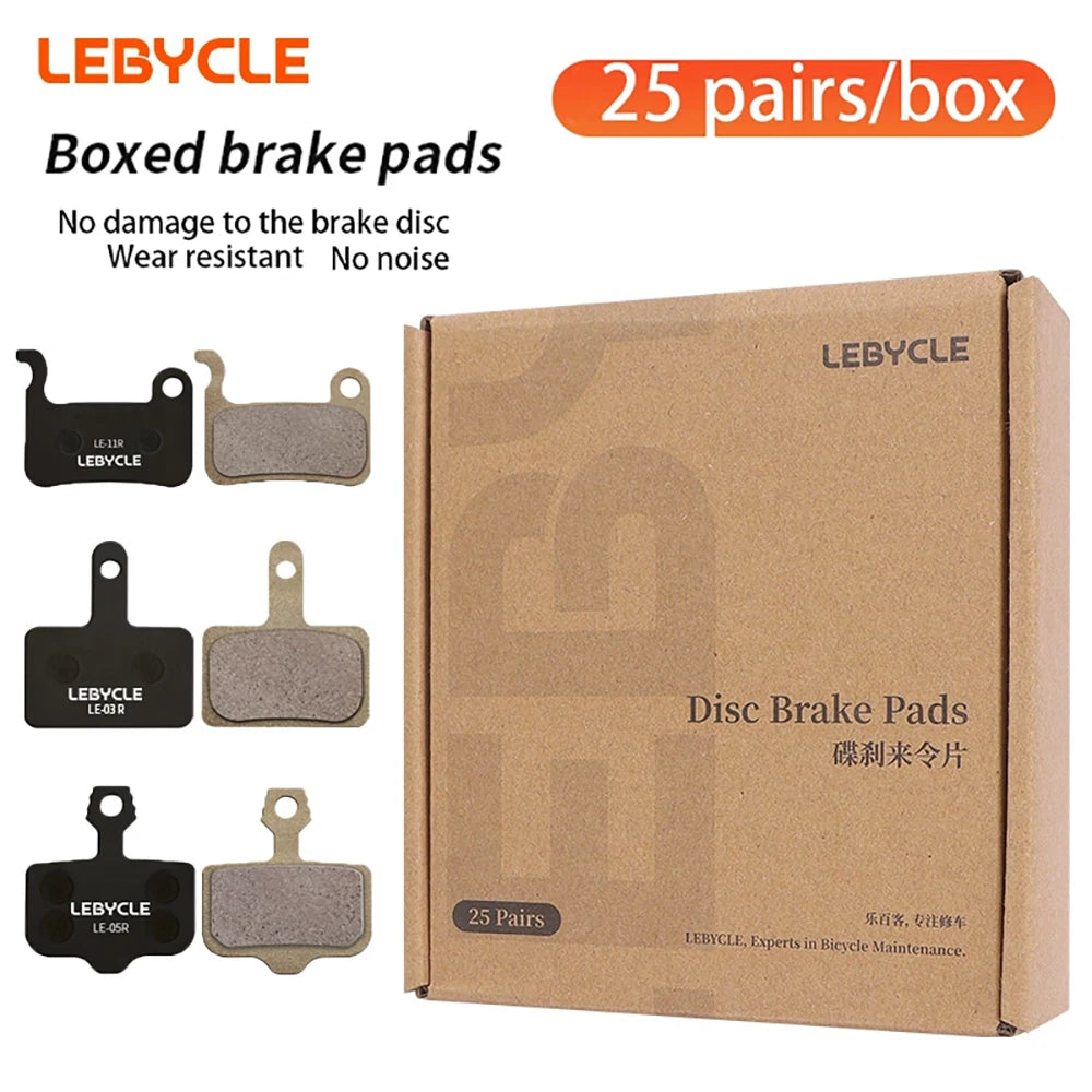 25 Pair MTB Bicycle Disc Brake Pads Resin/Metal/Ceramic Road Bike Hydraulic Brake Pads Universal for Shimano SRAM AVID ZOOM B01S