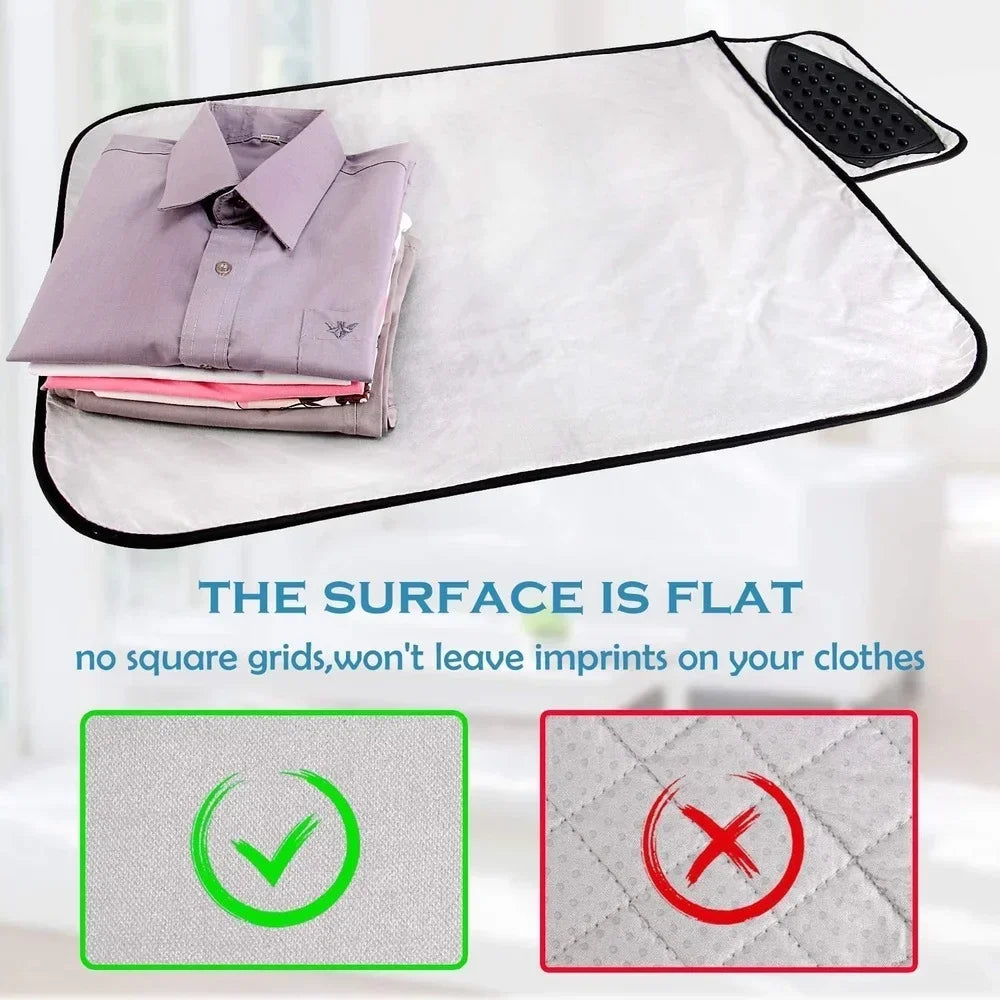 Ironing Blanket Ironing Mat,Upgraded Thick Portable Travel Ironing Pad,Isolate Heat Pad Cover for Washer,Dryer,Table Top,Counter