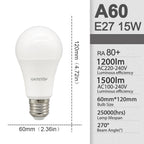 10pcs/lot LED bulb E27 AC 110V 220V 3W 8W 9W 12W 15W 18W 20W 24W LED A60 G45 lamp Saving Cold Warm White Bulbs for Home Light
