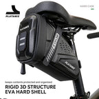 PLATANIX TZ07 Bicycle Tail Bag Saddle Bag Mountain Bike EVA Hard Shell Road Bike Rear Bag Riding Equipment Accessories