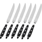Hotel Stainless Steel Table Knife Fork Spoon Sets Teaspoon Teafork Steak Knife Cutlery Restaurant Serviing Set Black Wood Handle
