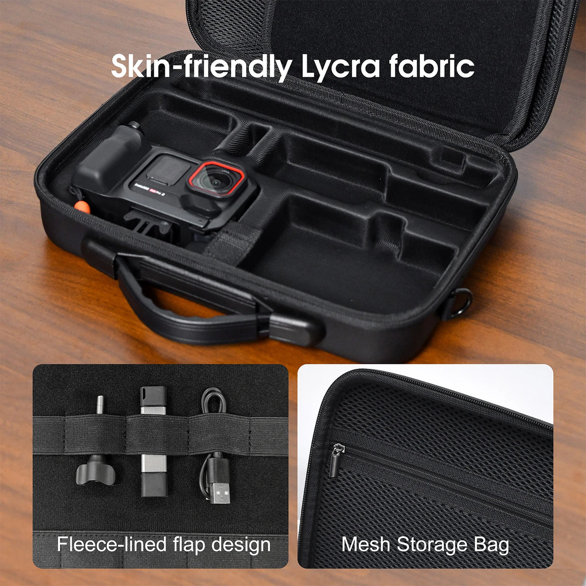 STARTRC Carrying Case for Insta360 Ace Pro 2 Camera Accessories, Black Travel Bag