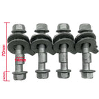 4PCS 10mm-17mm 12.9 Level Automotive Four Wheel Alignment Camber Bolt Tire Eccentric Screw Car Adjustment Repair Tools Silver