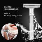 Barbershop Accessories Men's Shaving Machine Manual MEN'S Double-Edged Razor 1-6 Settings Beauty Tool Razor