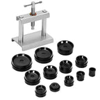 23PCS Professional Watch Press Set Watch Back for CASE Closing Tool & Fitting Dies Watch Repairing Tool Die Kit for Watchmaker