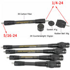 Archery Bow Stabilizer 3K Carbon Fibre Rod Stainless Steel Counterweight Bow Arrow Hunting Shooting Target Damper Shock Absorber