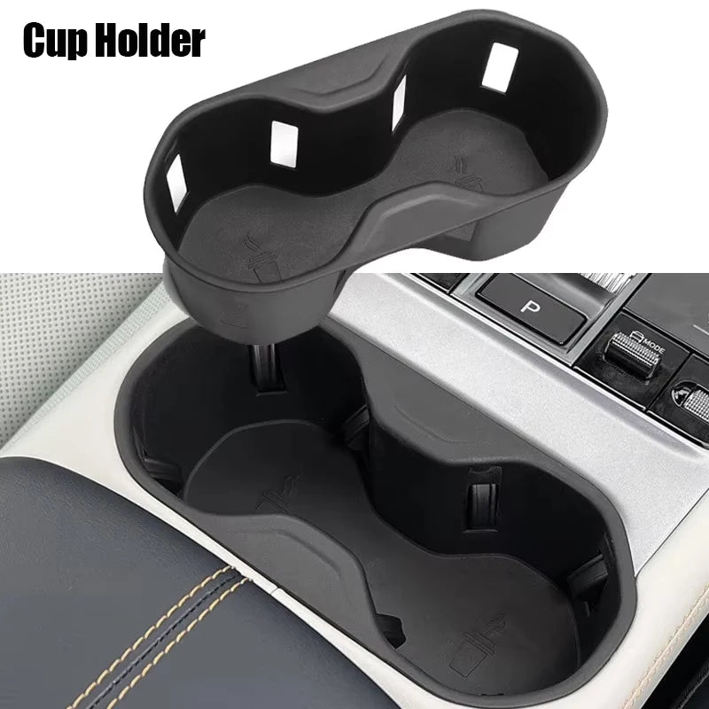 Armrest Storage Box Cup Holder for BYD Seal U Sealion 6 Song Plus Champion Edition 2023 2024 2025 Car Interior Accessories