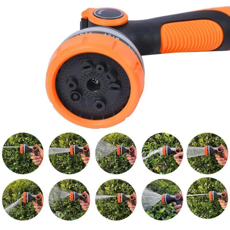High Pressure 10 Modes Watering Gun Garden Sprayer Irrigation Water Nozzle Plants Yard Watering Washing Car Sprinkler Tool