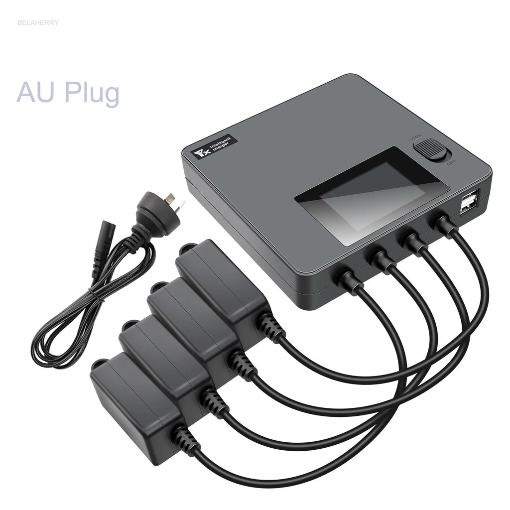 6 in 1 Digital display Battery Charger for DJI Mini 3 Pro/4/5 Pro Drone Battery Charging Hub Fast Smart Battery Charger with USB