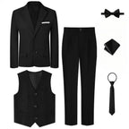 Suits for Boys Kids Wedding Easter Church Tuxedo Teenager School Performance Piano Outfit Set Children Birthday Formal Clothes