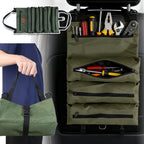 Heavy-Duty Multi-Purpose Professional Multi-Pocket Tool Roll Portable Organizer with Multiple Compartments for Hardware DIY