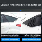 2pcs Rear Window Louvers Car Vent Side Tuyere Louvers Vent For Ford Focus ST RS MK3 2012-2018