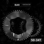 RYET Aero Road Bike Chainring 50-34T 52-36T 54-40T for Shimno Dura-Ace R9200 Ultegra R8100 105 R7100 12s 2x Groupsets Parts