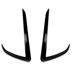 For Tesla Model 3 Model Y 2017-2023 Front Bumper Fog Lamp Wind Knife Spoiler 1Pair Car Fog Lamp Trim Cover Fog Light Eyebrow