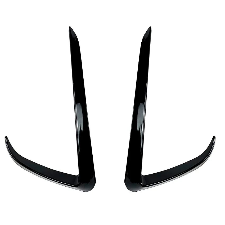 For Tesla Model 3 Model Y 2017-2023 Front Bumper Fog Lamp Wind Knife Spoiler 1Pair Car Fog Lamp Trim Cover Fog Light Eyebrow