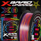NEW Japan Original Xbraid Upgrade X8 Never Fade Multicolor Multifilament Line Fishing 1000M/500M/300M for Carp Bass Fishing Line