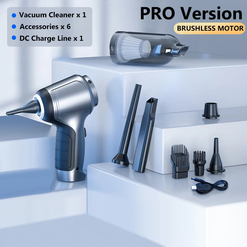 15000Pa Wireless Car Vacuum Cleaner Strong Suction Handheld Auto Vacuum Home & Car Dual Use Mini Vacuum Cleaner Home Appliance
