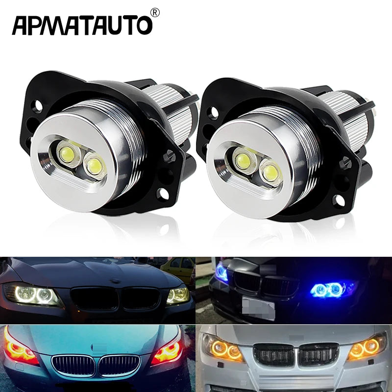 2pcs CANbus 10W LED Angel Eyes Marker Bulbs for BMW 3 Series E90 E91 2006-2008