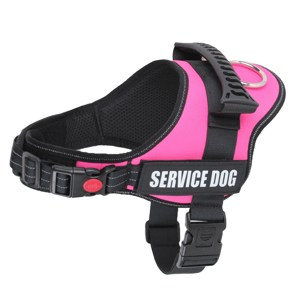 Dogs Harness Customizable Personalized Patches Dog Vest Eazy Control Handle Adjustable Backing Small Medium Large Pet Dog Collar