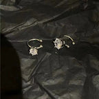 Elegant Shiny Zircon Clip Earrings Adjustable Non Piercing Ear Clips for Women Daily Wear Party Banquet Jewelry Gift New Fashion