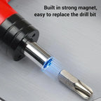 1- 6 N.M T-type Fixed Torque Scewdriver Preset Torque Wrench Tools with 4 Batch Heads 5% Accuracy 6.35mm