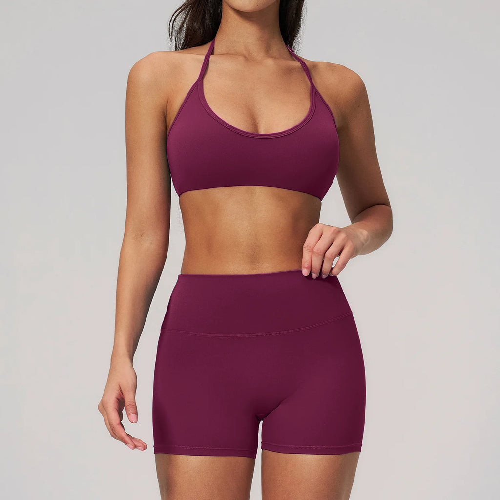 2PCS Women Tracksuits Yoga Suit Sport Outfits Gym Clothes Breathable Long Sleeve Flared Pants Athletic Wear Female Yoga Clothing
