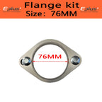 Eplus Car Motorcycle Exhaust pipe Muffler Flange Joint Kit Universal 2 Holes 304 Stainless Steel 51MM 63MM 76MM