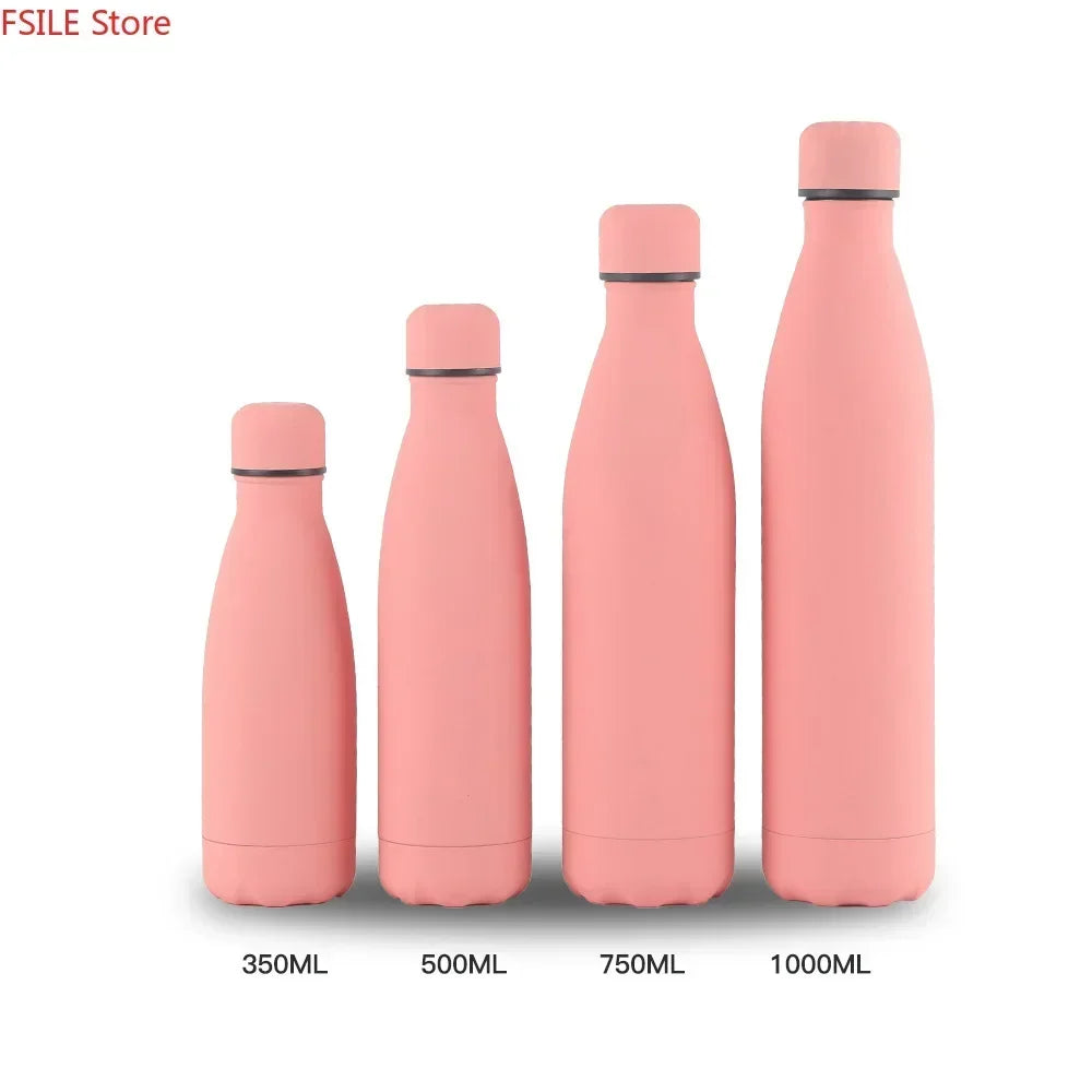 500/750/1000ml Double-Wall Insulated Vacuum Flask Stainless Steel Thermos  BPA Free for Outdoors Sport Water Bottle