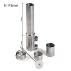 CNC Titanium Bicycle Stem Riser Fit 1 1/8 Inch Fork Extender - 102mm/122mm/142/162/182mm Handlebar Lift Adapter Cycling Part