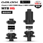 GOLDIX M370 Bicycle Hub 24H Sealed Bearing 6-bolt Disc Brake Straight Pull 24 Holes Ratchet 36T BOOST MTB Hub for Shimano SRAM